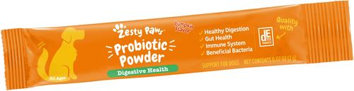 Show full view: Zesty Paws Probiotic Powder Pumpkin Flavored Gut Flora & Digestive Aid Supplement for Dogs, 30 count slide 7 of 11