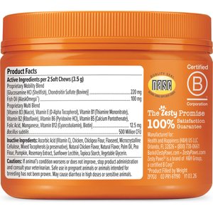 Zesty Paws Puppy 8-in-1 Chicken Flavor Soft Chews Multivitamin Supplement for Dogs, 90 count
