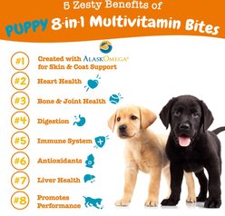 Zesty Paws Puppy 8-in-1 Chicken Flavor Soft Chews Multivitamin Supplement for Dogs, 90 count slide 2 of 9