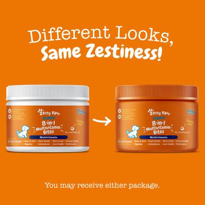 Show full view: Zesty Paws Puppy 8-in-1 Chicken Flavor Soft Chews Multivitamin Supplement for Dogs, 90 count slide 4 of 13