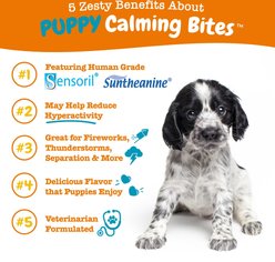 Zesty Paws Puppy Calming Bites Behavior Turkey Flavor Soft Chews Supplement for Dogs, 90 count slide 2 of 6