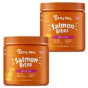 Zesty Paws Salmon Bites Salmon Flavored Soft Chews Skin & Coat Salmon Oil Supplement for Dogs, 180 count