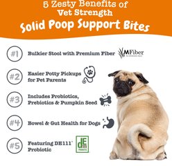 Zesty Paws Vet Strength Solid Poop Support Bites Chicken Flavored Soft Chew Digestive Stool Kidney Supplement for Dogs, 90 Count slide 2 of 9