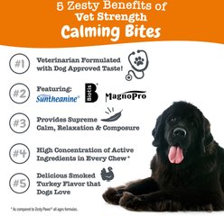 Zesty Paws Vet Strength Turkey Flavored Chew Calming Supplement for Dogs, 90 count slide 2 of 9