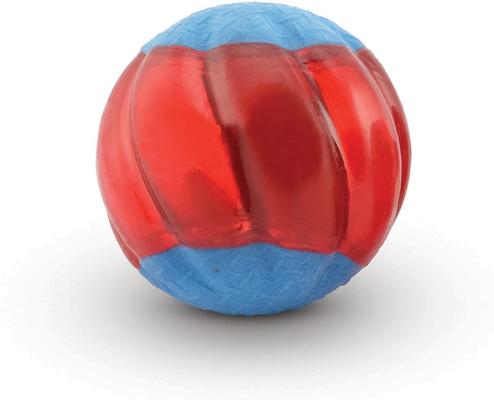 Show full view: Zeus Duo Ball with Squeaker Dog Toy, 2.5-in, 2 count slide 2 of 4