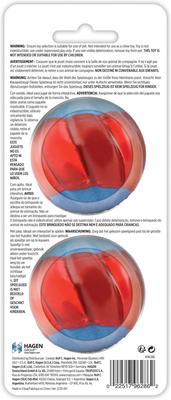 Show full view: Zeus Duo Ball with Squeaker Dog Toy, 2.5-in, 2 count slide 3 of 4