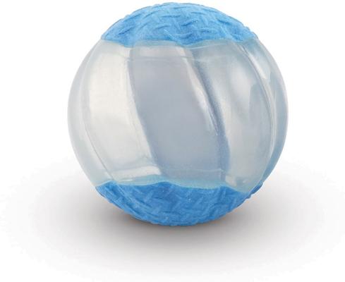 Show full view: Zeus Duo Ball with Squeaker & Glow Dog Toy, 2.5-in, 2 count slide 3 of 6