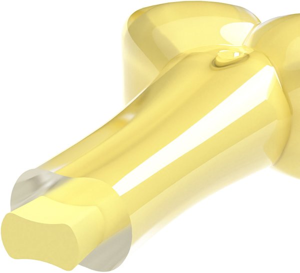 Show full view: Zeus Duo Bone Dog Toy, 7-in, Yellow slide 2 of 5