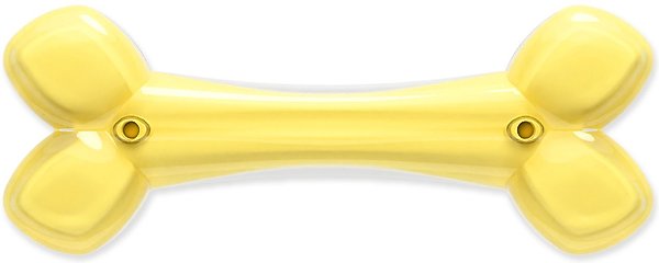 Show full view: Zeus Duo Bone Dog Toy, 7-in, Yellow slide 5 of 5