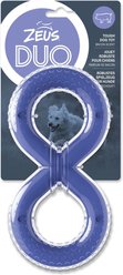 Zeus Duo Figure-8 Tug Dog Toy, 8-in, Purple