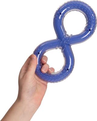 Show full view: Zeus Duo Figure-8 Tug Dog Toy, 8-in, Purple slide 4 of 5