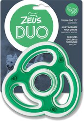 Zeus Duo Ninja Star Dog Toy, 5-in, Green
