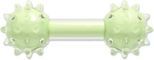 Show full view: Zeus Duo Spike Dumbbell Dog Toy, 7-in, Green slide 3 of 5