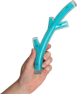 Show full view: Zeus Duo Stick Dog Toy, Turquoise, 9-in slide 5 of 6