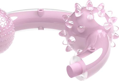 Show full view: Zeus Duo Tri-Ring Dog Toy, 6-in, Lilac slide 5 of 5