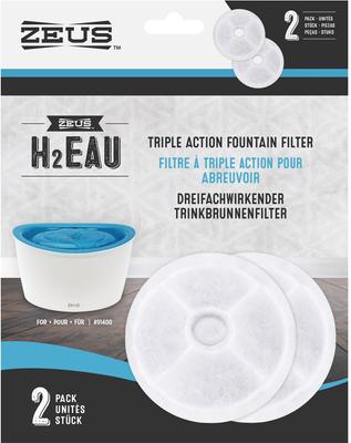 Show full view: Zeus Fresh & Clear Splash Guard Dog Fountain + Filters, 2 count slide 7 of 7