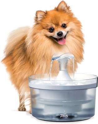 Show full view: Zeus Fresh & Clear Waterfall Spout Dog Fountain + Filters, 2 count slide 3 of 7