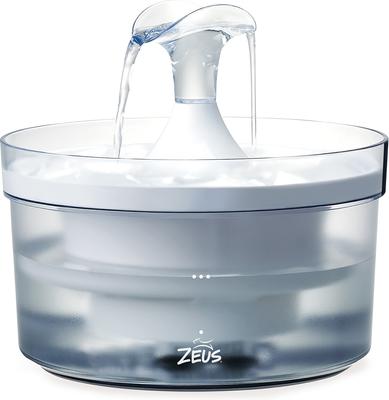 Show full view: Zeus Fresh & Clear Waterfall Spout Dog Fountain + Filters, 2 count slide 2 of 7