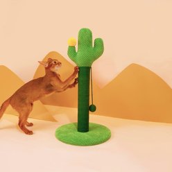 ZEZE Desert Cactus Woven Rope Cat Scratcher slide 2 of 8