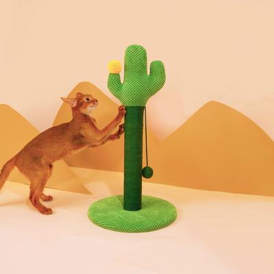 Show full view: ZEZE Desert Cactus Woven Rope Cat Scratcher slide 2 of 9