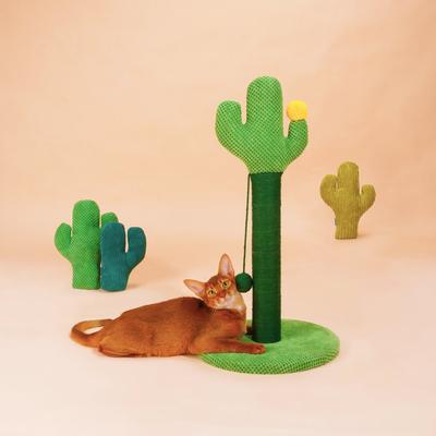 Show full view: ZEZE Desert Cactus Woven Rope Cat Scratcher slide 5 of 9