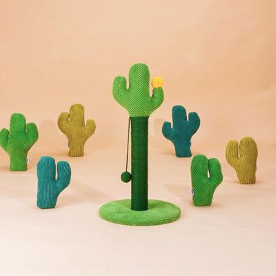 Show full view: ZEZE Desert Cactus Woven Rope Cat Scratcher slide 8 of 9