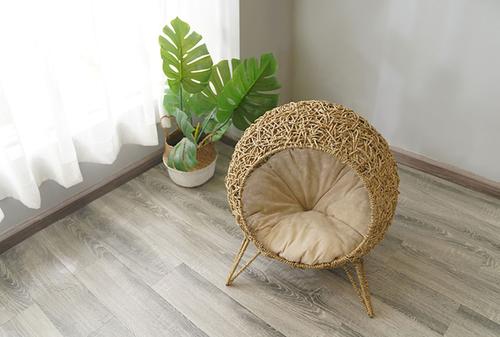 Show full view: ZEZE Knipsa Bird Nest Cat Stand Chair, Natural slide 3 of 6