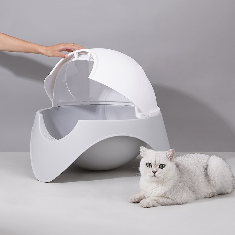 ZEZE Space Capsule Cat Litter Box