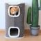 Show in main carousel: ZEZE Stockholm Multiple Steps Bucket Cat Condo, Large slide 4 of 8