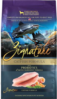 COTTA gohan Premium dog food Fish 4袋 ZIGNATURE Catfish Limited Ingredient Formula Dry Dog Food, 4-lb