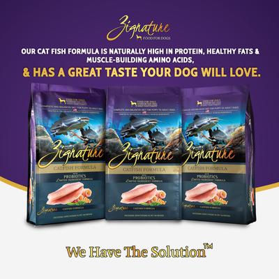 Show full view: Zignature Catfish Limited Ingredient Formula Dry Dog Food, 4-lb bag slide 8 of 9