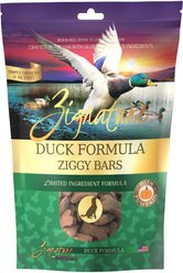 Zignature Duck Formula Ziggy Bars Biscuit Dog Treats, 12-oz bag