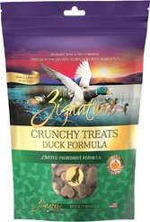 Zignature Crunchy Treats Duck Formula Dog Treats, 12-oz bag