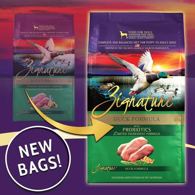 Show full view: Zignature Duck Limited Ingredient Formula Dry Dog Food, 4-lb bag slide 4 of 11