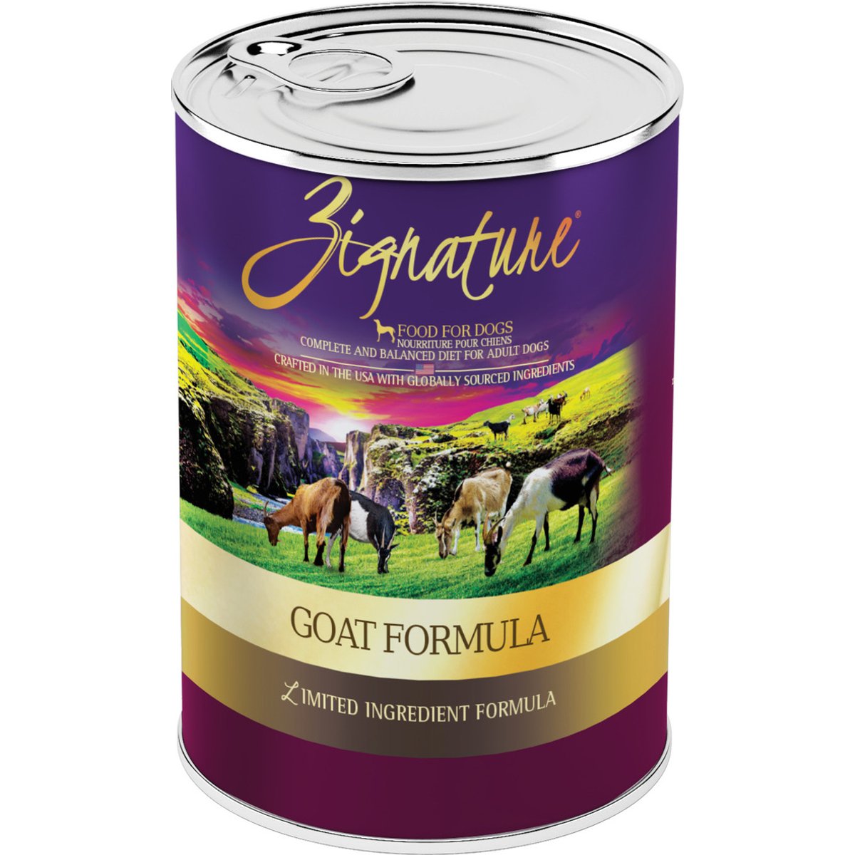 Zignature Goat Limited Ingredient Formula Canned Dog Food, 13-oz, case of 12
