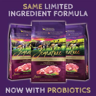 Show full view: Zignature Goat Limited Ingredient Formula Dry Dog Food, 12.5-lb bag slide 3 of 11