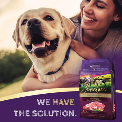 Show full view: Zignature Goat Limited Ingredient Formula Dry Dog Food, 25-lb bag slide 6 of 11