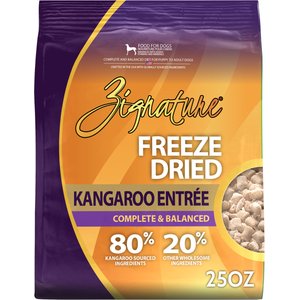 ZIGNATURE Kangaroo Entrée Freeze-Dried Dog Food, 25-oz bag - Chewy.com