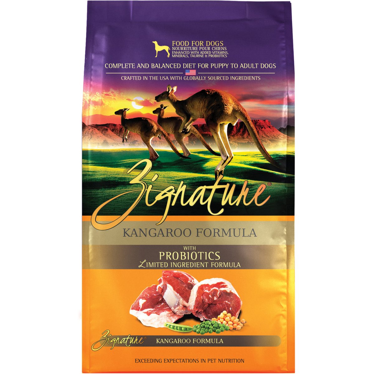 Zignature Kangaroo Limited Ingredient Formula Dry Dog Food, 4-lb bag