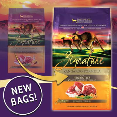 Show full view: Zignature Kangaroo Limited Ingredient Formula Dry Dog Food, 4-lb bag slide 4 of 11