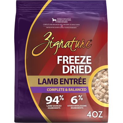 Zignature Zignature Lamb Entrée Freeze-Dried Dog Food, 4-oz bag