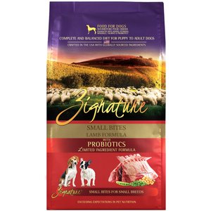 Zignature Lamb Formula Small Bites Dry Dog Food, 12.5-lb bag