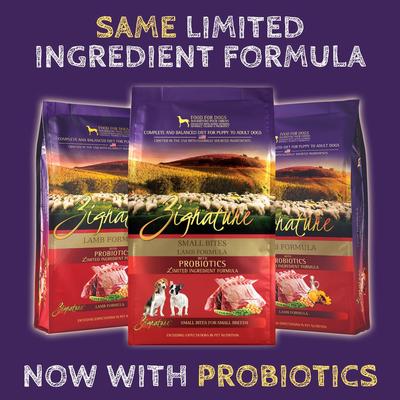 Show full view: Zignature Lamb Formula Small Bites Dry Dog Food, 12.5-lb bag slide 5 of 11