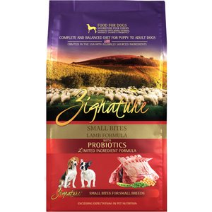Zignature Lamb Formula Small Bites Dry Dog Food, 12.5-lb bag