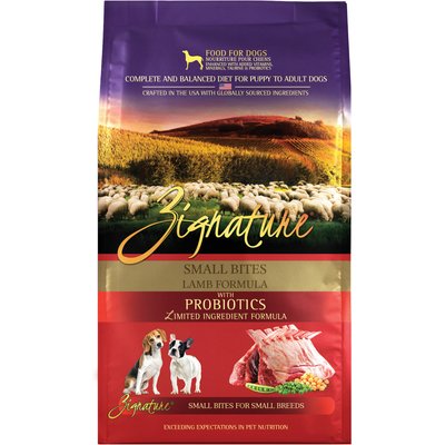 Zignature Zignature Lamb Formula Small Bites Dry Dog Food, 12.5-lb bag