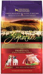Zignature Lamb Formula Small Bites Dry Dog Food, 4-lb bag