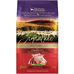 Zignature Lamb Limited Ingredient Formula Dry Dog Food, 12.5-lb bag