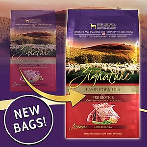 Zignature Lamb Limited Ingredient Formula Dry Dog Food, 25-lb bag