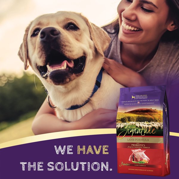 Show full view: Zignature Lamb Limited Ingredient Formula Dry Dog Food, 25-lb bag slide 6 of 11