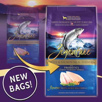 Show full view: Zignature Limited Ingredient Formula Trout & Salmon Meal Dry Dog Food, 12.5-lb bag slide 4 of 11